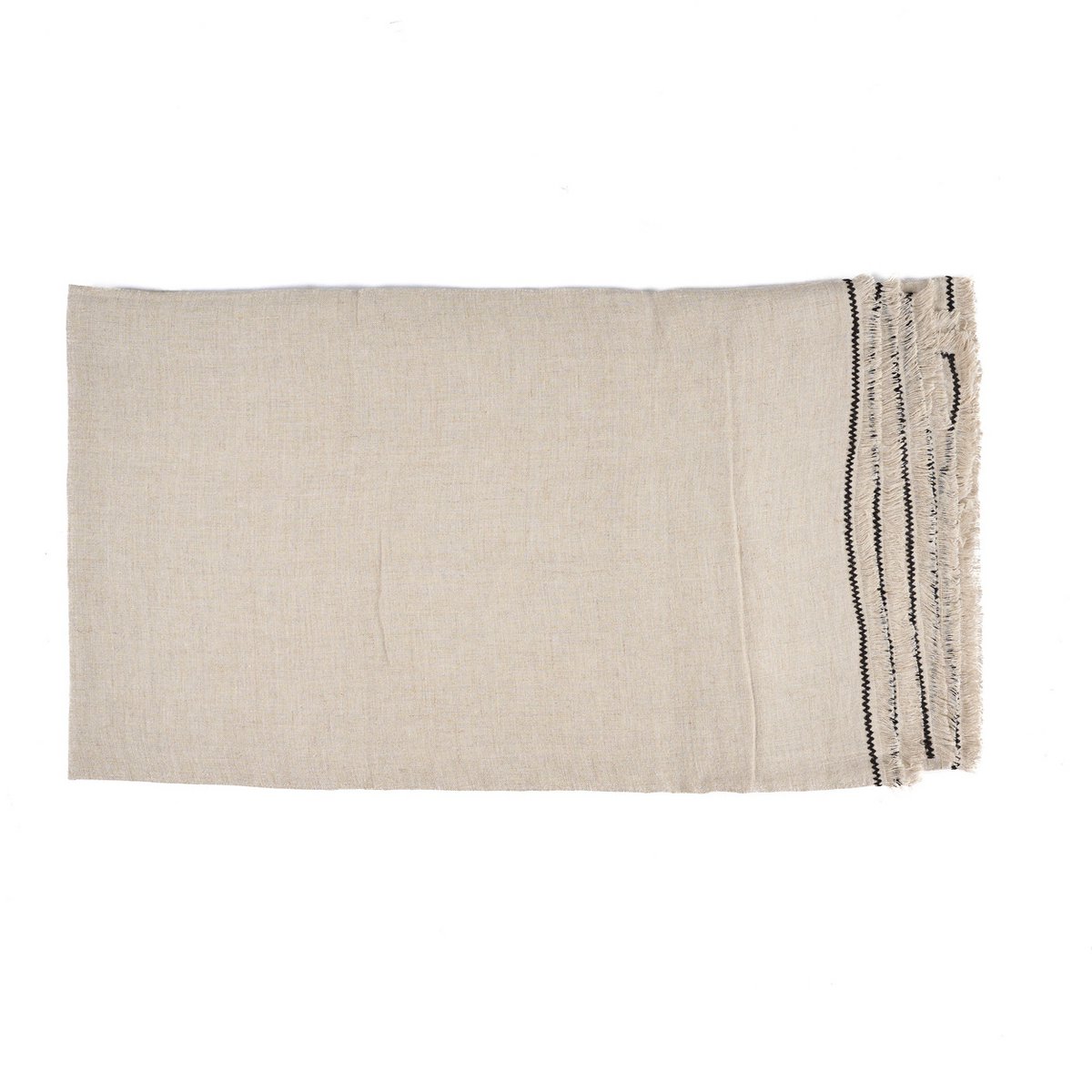Linen tablecloth 150×300 cm - natural black