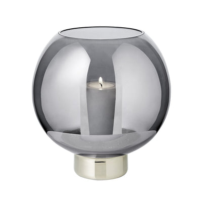 Jack lanterne mørk krystal med platinfod – 21 cm