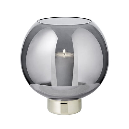 Jack lanterne mørk krystal med platinfod – 21 cm