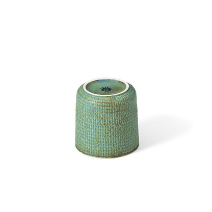 Lagoon ceramic cup 7 × 7 cm - blue and green glaze