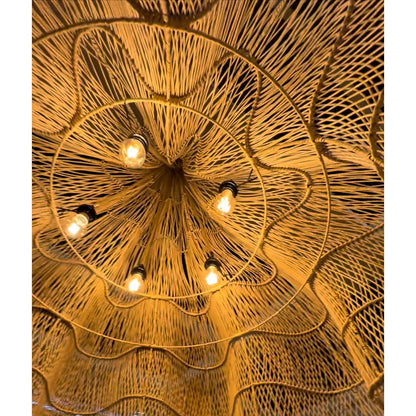 Rattan pendant shade 150 cm XXL - natural