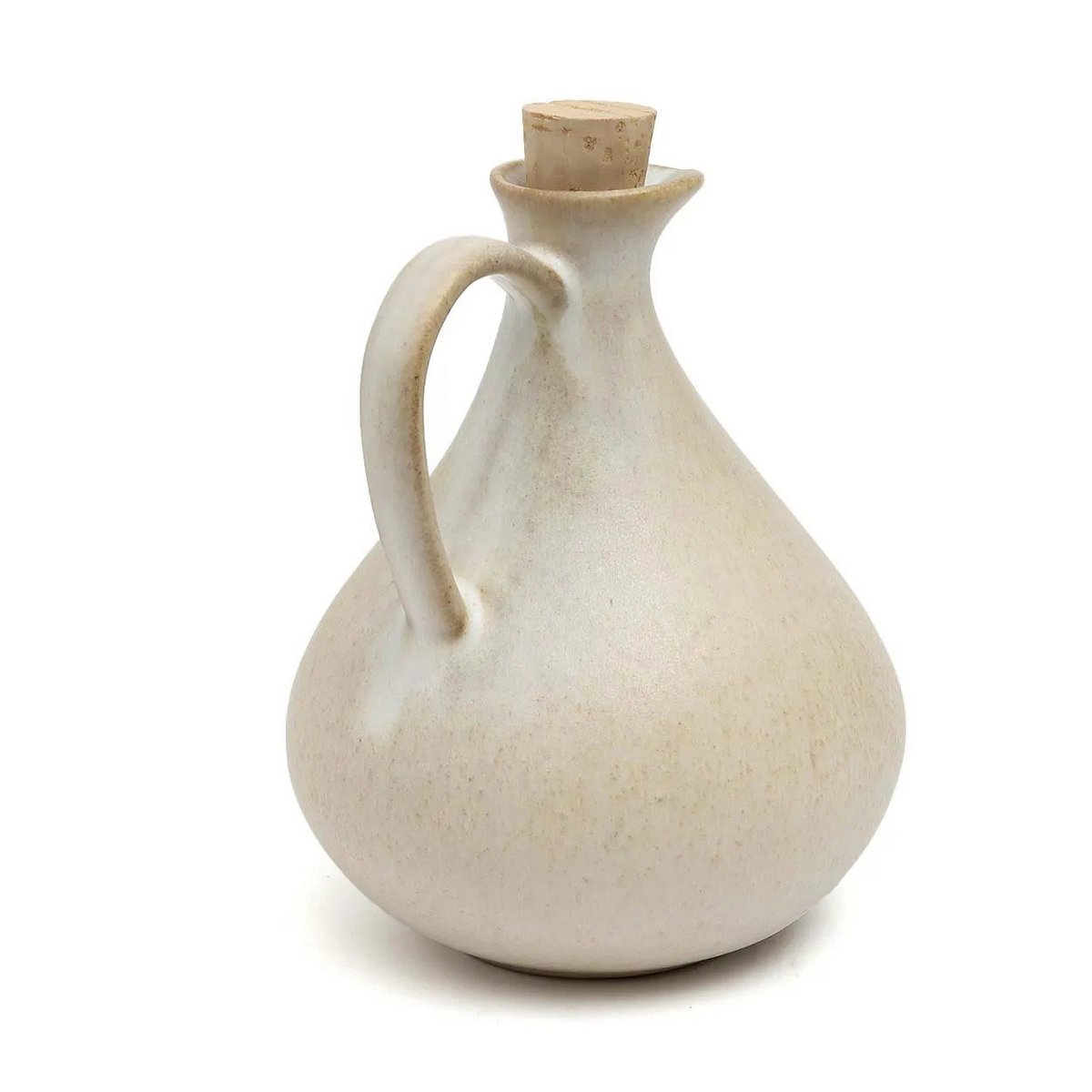 White stoneware olive oil bottle N°80 - Portugal