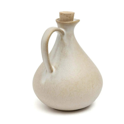White stoneware olive oil bottle N°80 - Portugal