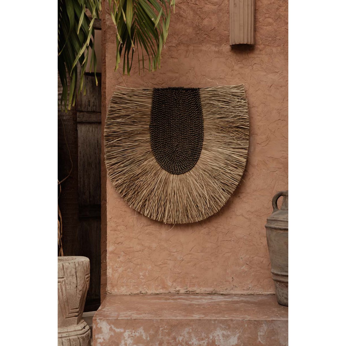 Græsvægscirkel, flettet, 85 cm diameter - natur