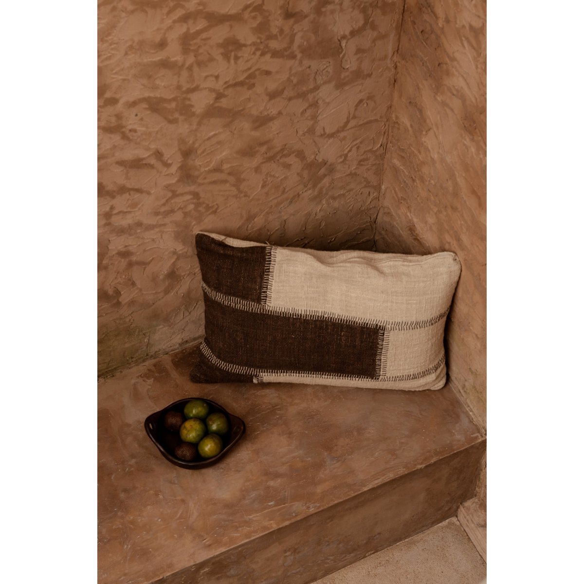 Cotton cushion cover, patchwork - 50×70 cm