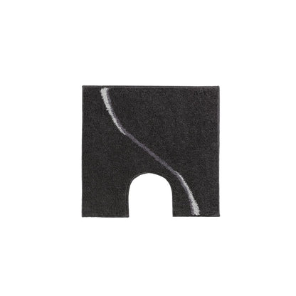 Carve bath mat, grey 60×100 cm - high pile