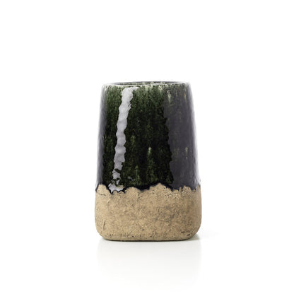 Moss Conical krukke - Concrete Green - M