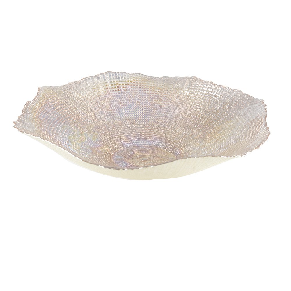Large glass serving bowl 42cm, amber - Corolle