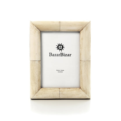 Polyesterramme, cremefarvet, 13×18 cm – wabi sabi