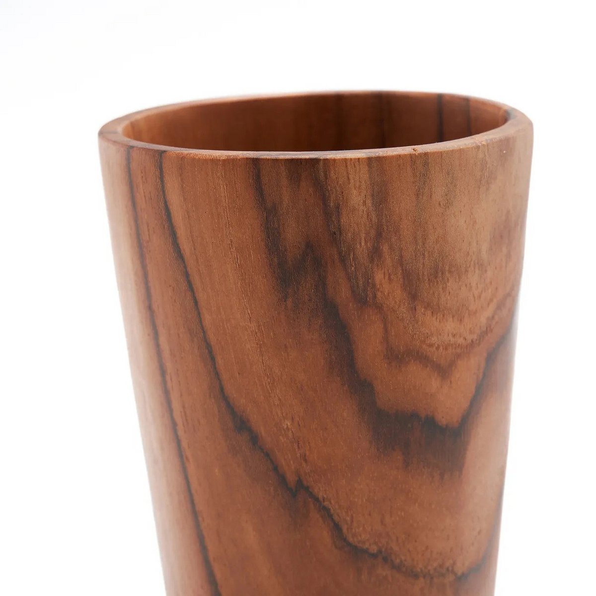 Teak root wood cup, tall - 16 cm
