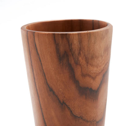 Teak root wood cup, tall - 16 cm