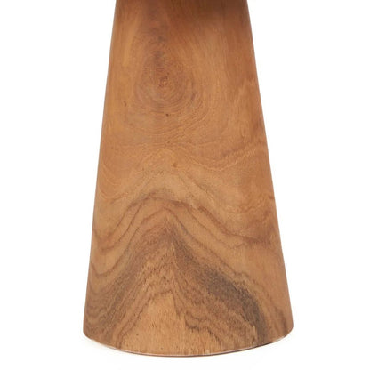 Teak cake stand, hand-turned - natural