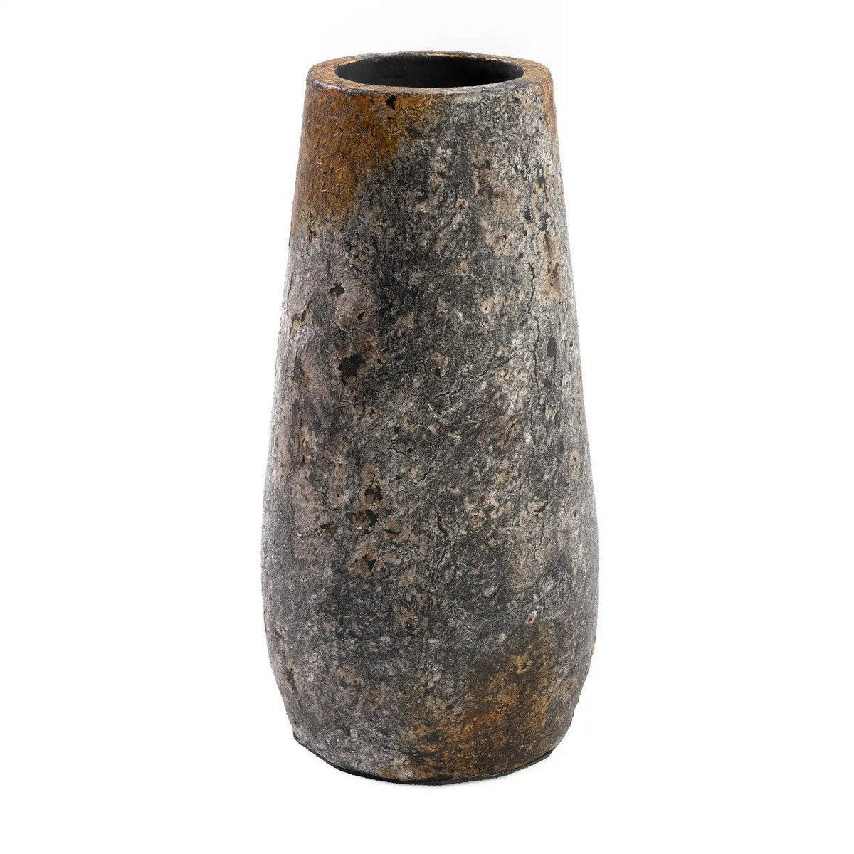 Terracotta vase, large – antique grey