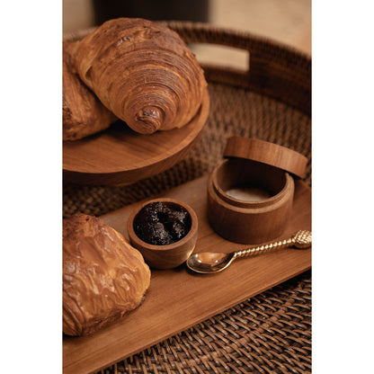 Teak root storage jar 8 × 6 cm - made in Indonesia