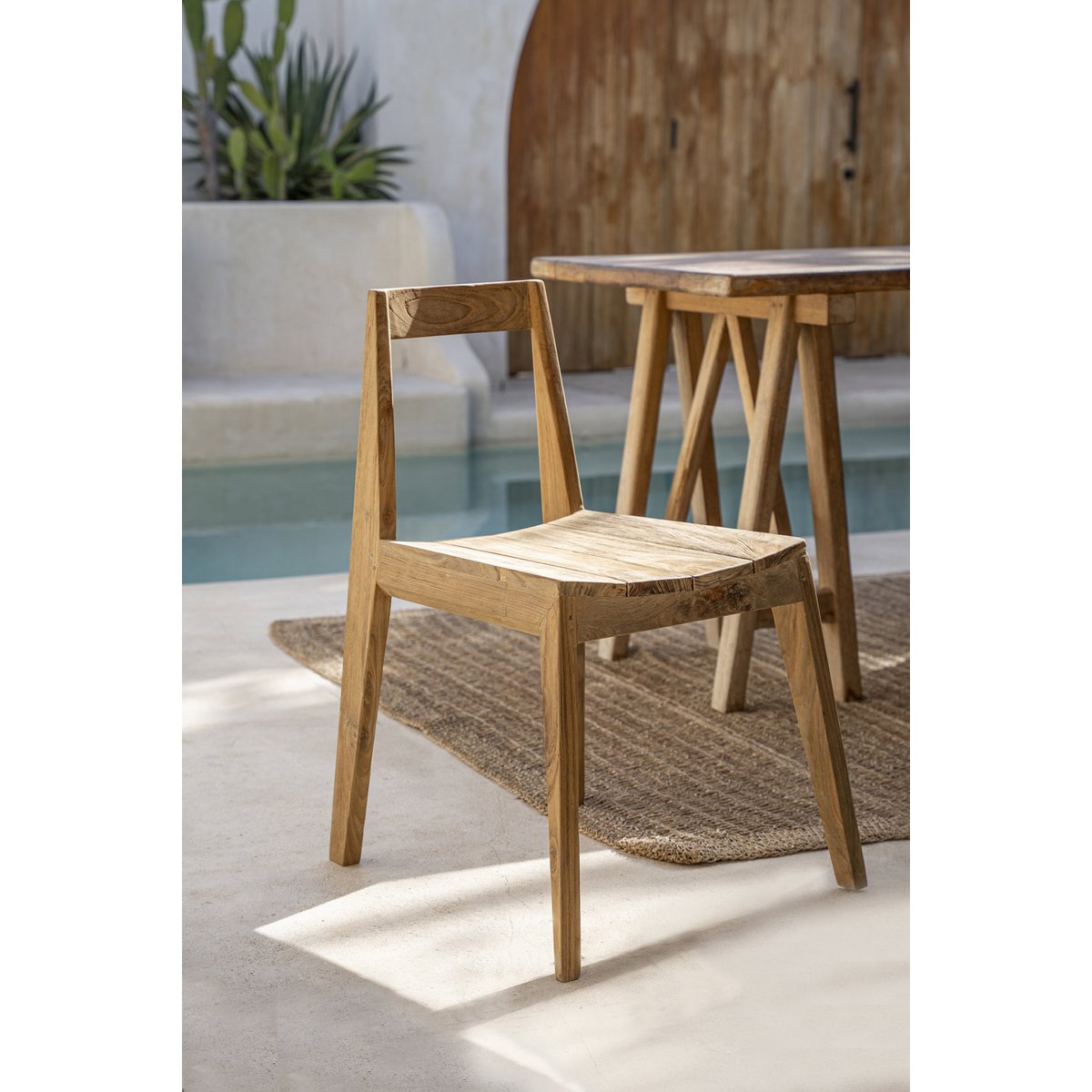 Paxi teak dining chair - Natural