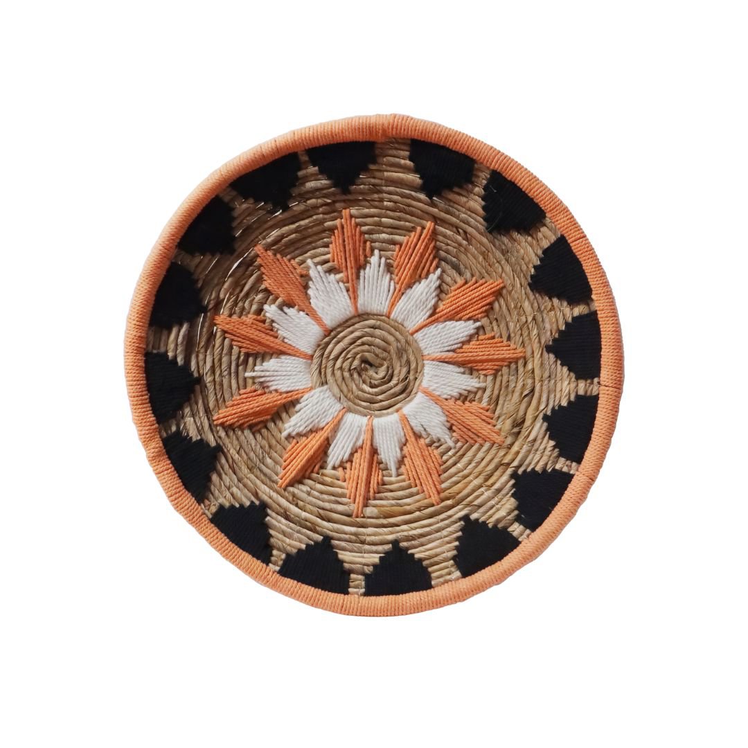 Kalimantan vægcirkel, bomuld - 40 cm