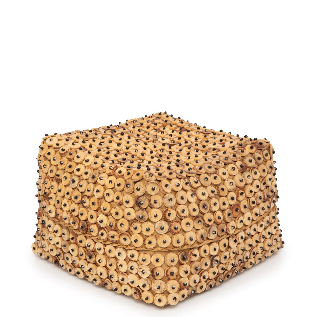 Bamboo square basket 28 × 17 cm - natural, large
