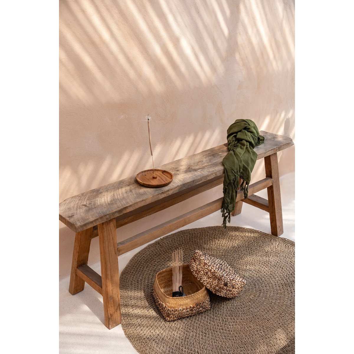 Seagrass carpet round, natural – 100 cm