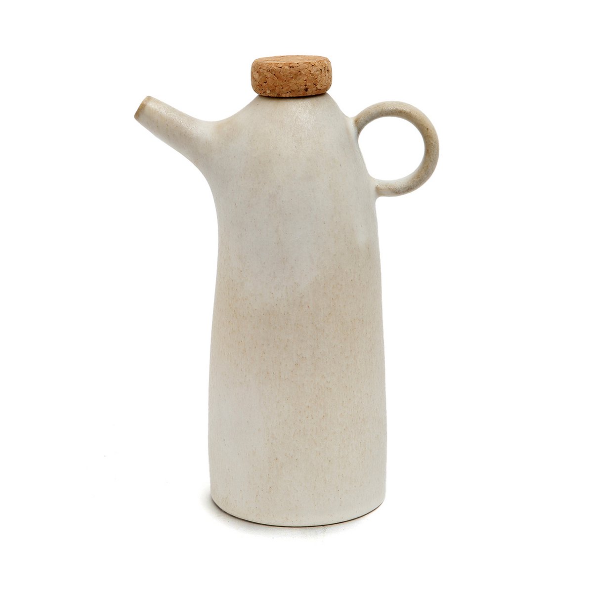 White stoneware olive oil bottle N°78 - Portugal