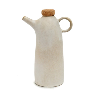 White stoneware olive oil bottle N°78 - Portugal