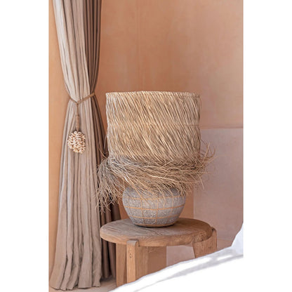 Terracotta table lamp with concrete finish - 48 cm