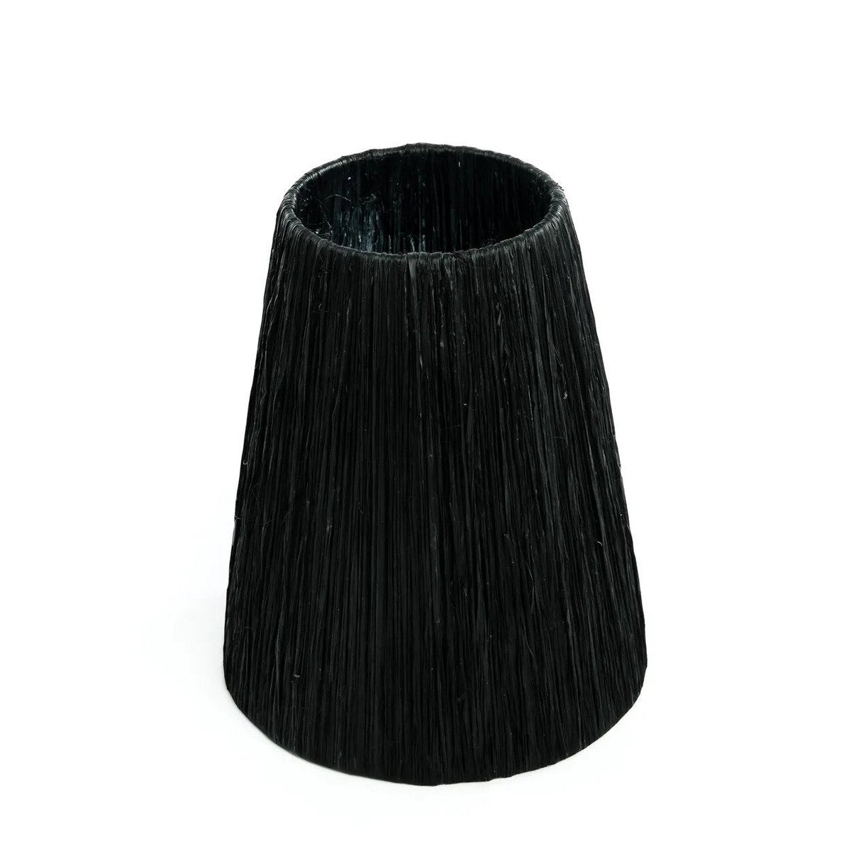 Tischleuchte Naxos – Schwarz mit Grasschirm