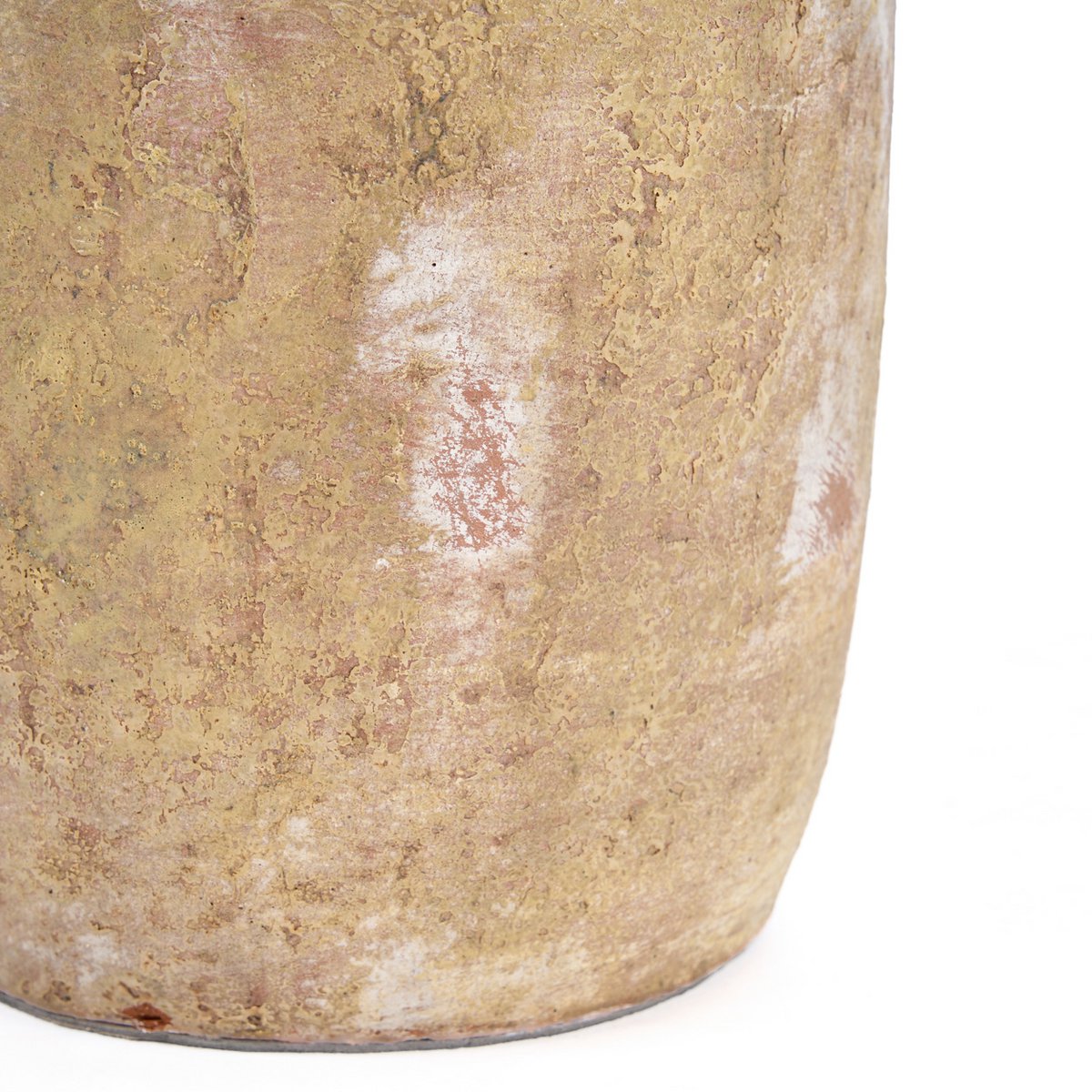 Terrakottavase, mittelgroß – cremefarben, handgefertigt