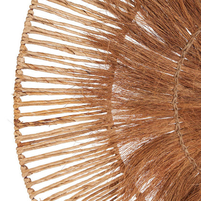 Coconut and palm wall deco, round, 90 cm - natural