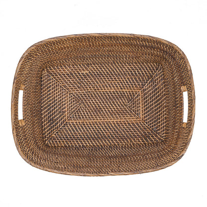 Rattan laundry basket, medium – handwoven