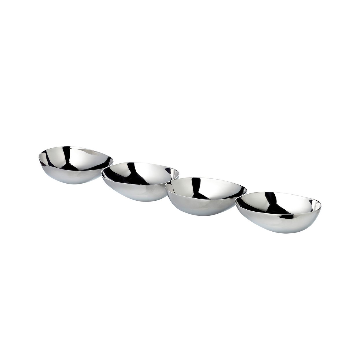 Stainless steel snack shell 4-fold - 38 cm