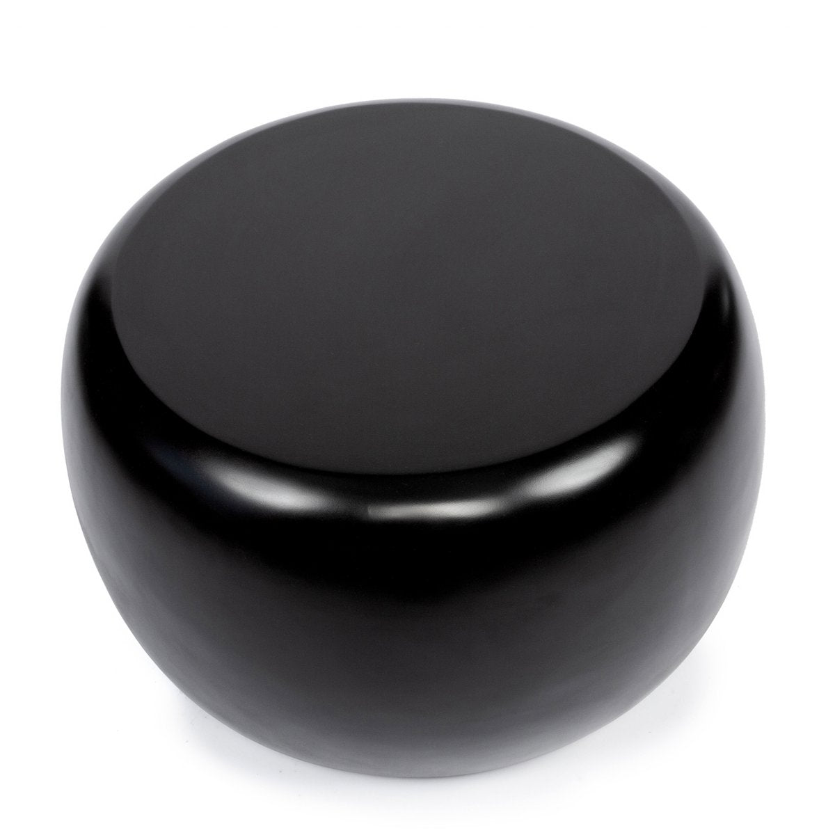 Mat polyresin sidebord - Sort 70 cm