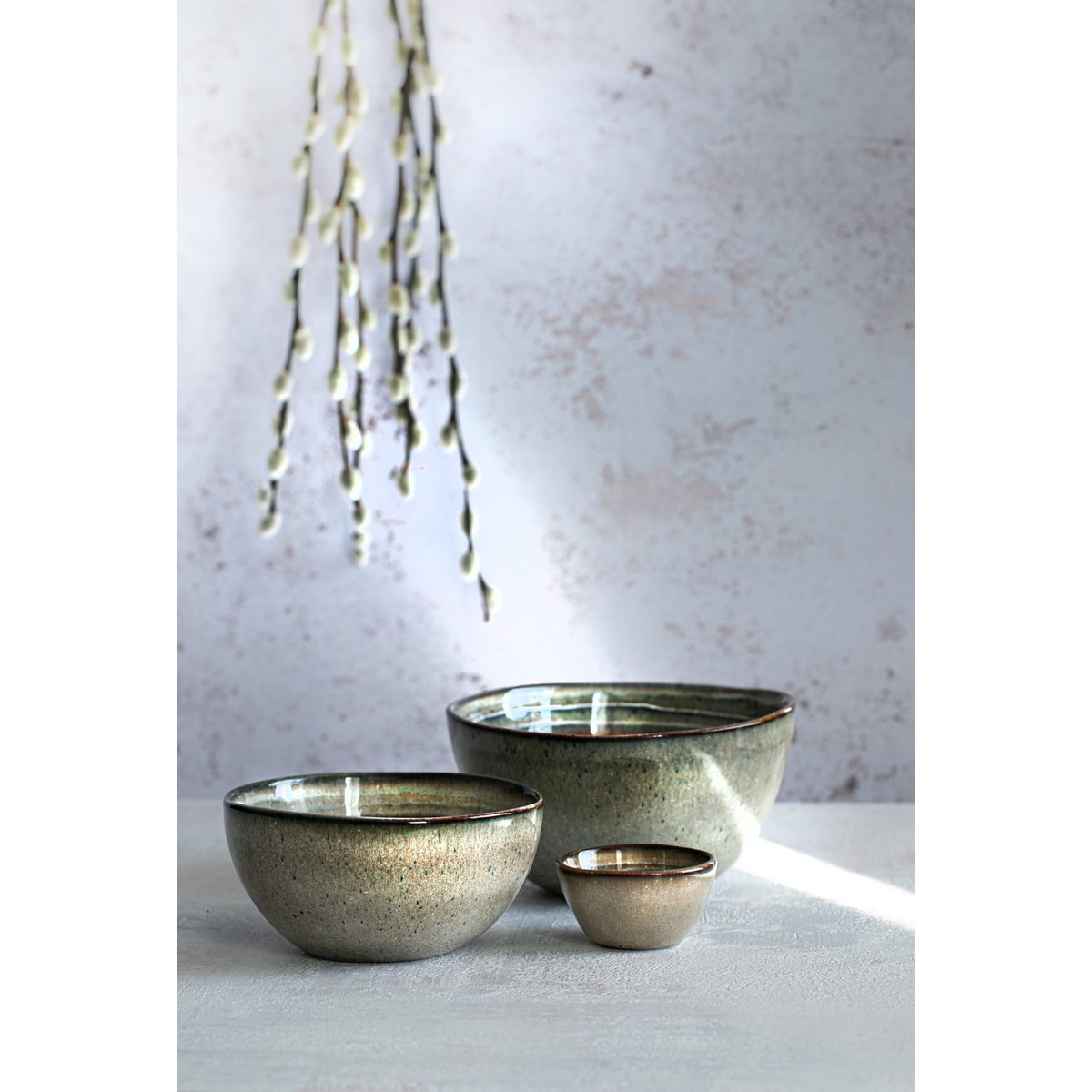 Stoneware cereal bowl, mixed colours – S