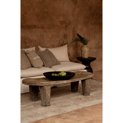 Linen cushion cover 50×50 – handmade, natural white