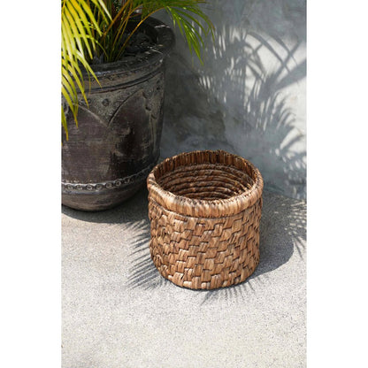 Seagrass basket with diagonal weave - 36 cm