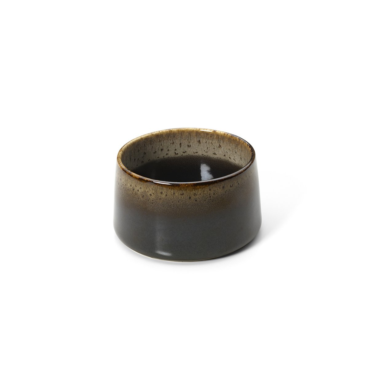 Keramikschale aus Kyoto, dunkelbraun - 12,5 cm