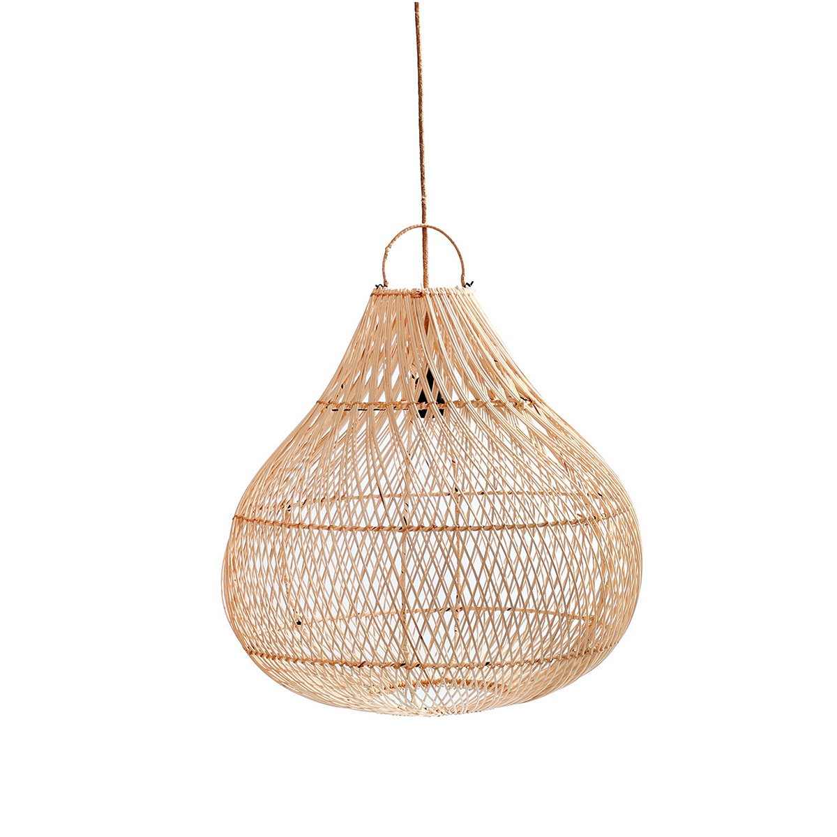 Rattan pendel - Beige - M