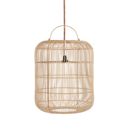 Rattan pendant light, medium – The Bozelo, beige
