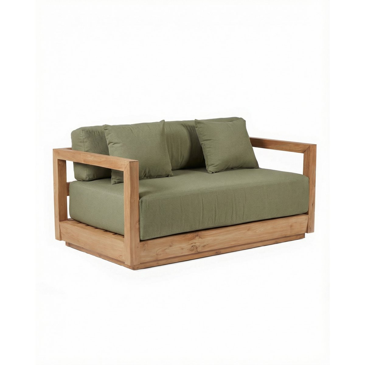 Umalas Zweisitzer-Sofa, recyceltes Teakholz – Outdoor