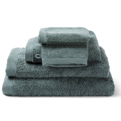 Linen towel set in eucalyptus — Como