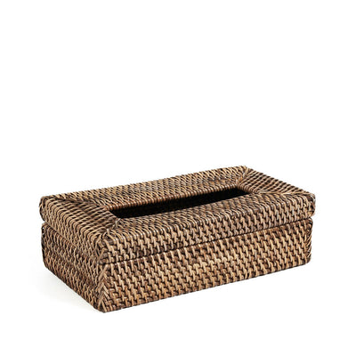 Rattan tissue box cover 27×14×9 cm - natural brown