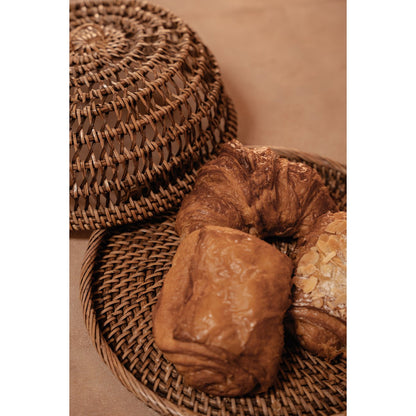 Rattan food cover, natural brown - M