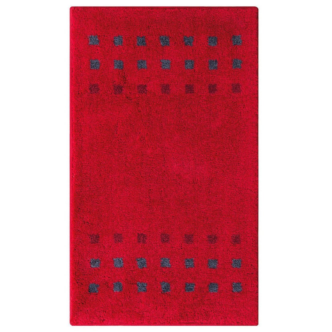 Acrylic bath mat 60×100 cm - red, deep pile