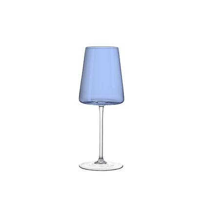 Wine glasses, coloured - set of 6, 400 ml