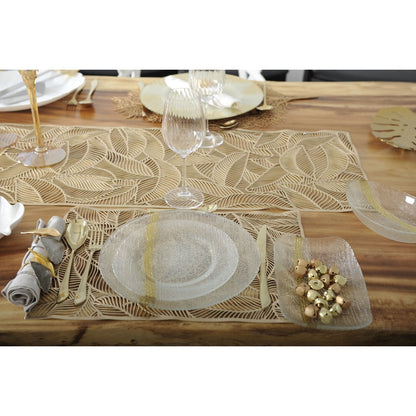 Stainless steel cutlery set, 24 pieces - champagne