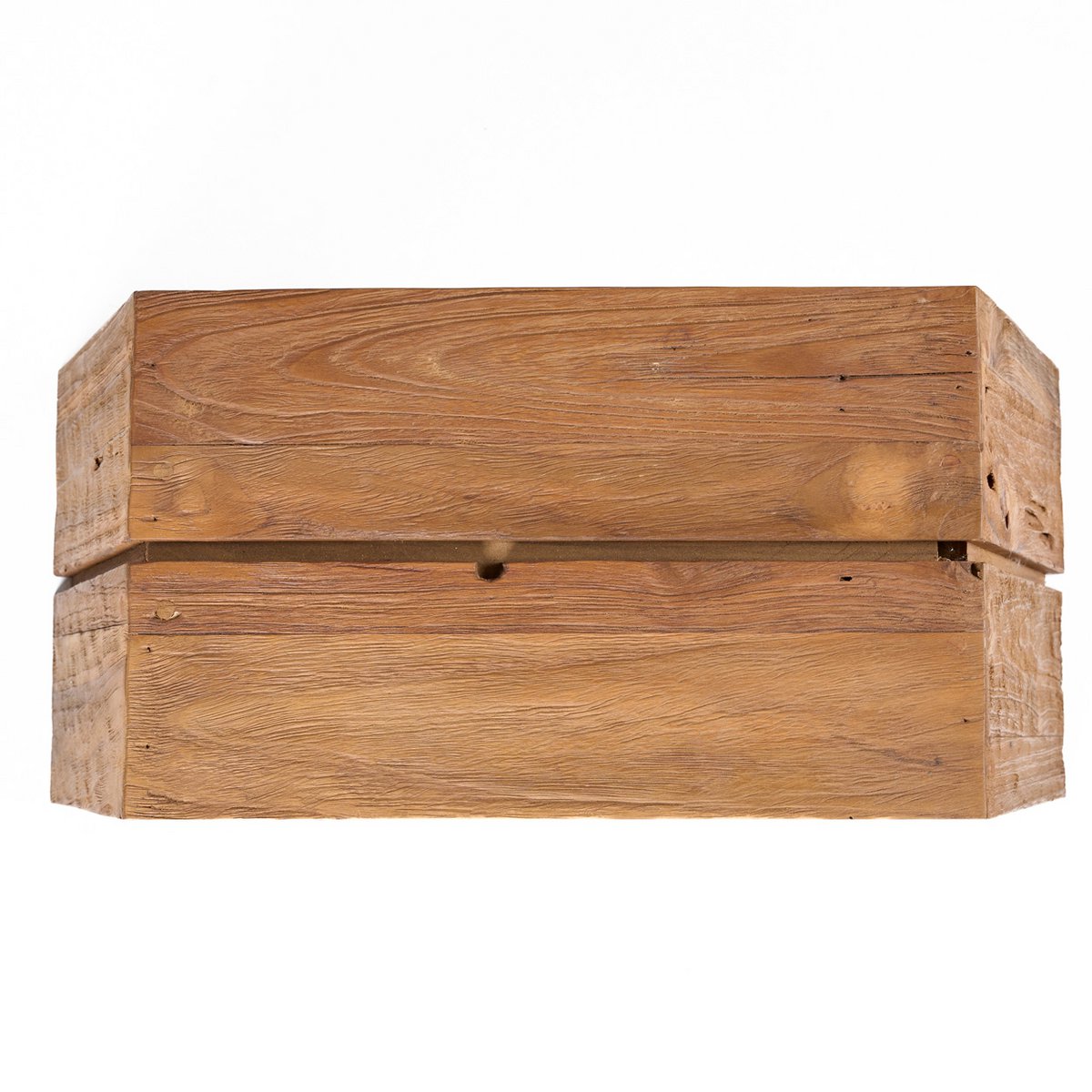 Teak side table, 55 cm - sculptural form