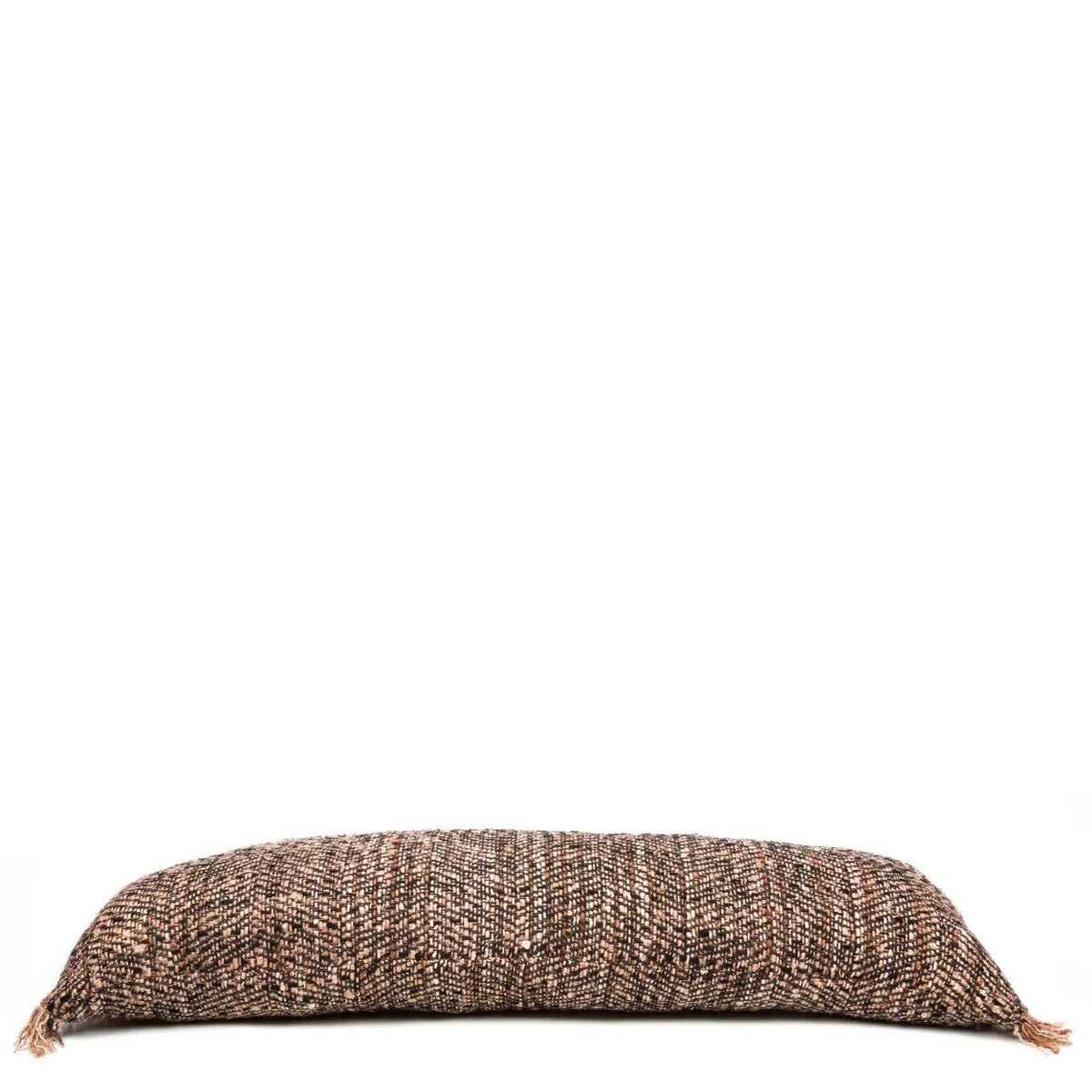 Cotton cushion cover 35×100 cm - black copper, made in India