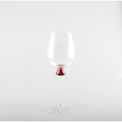 Wine glasses with diamond-cut foot – set of 4