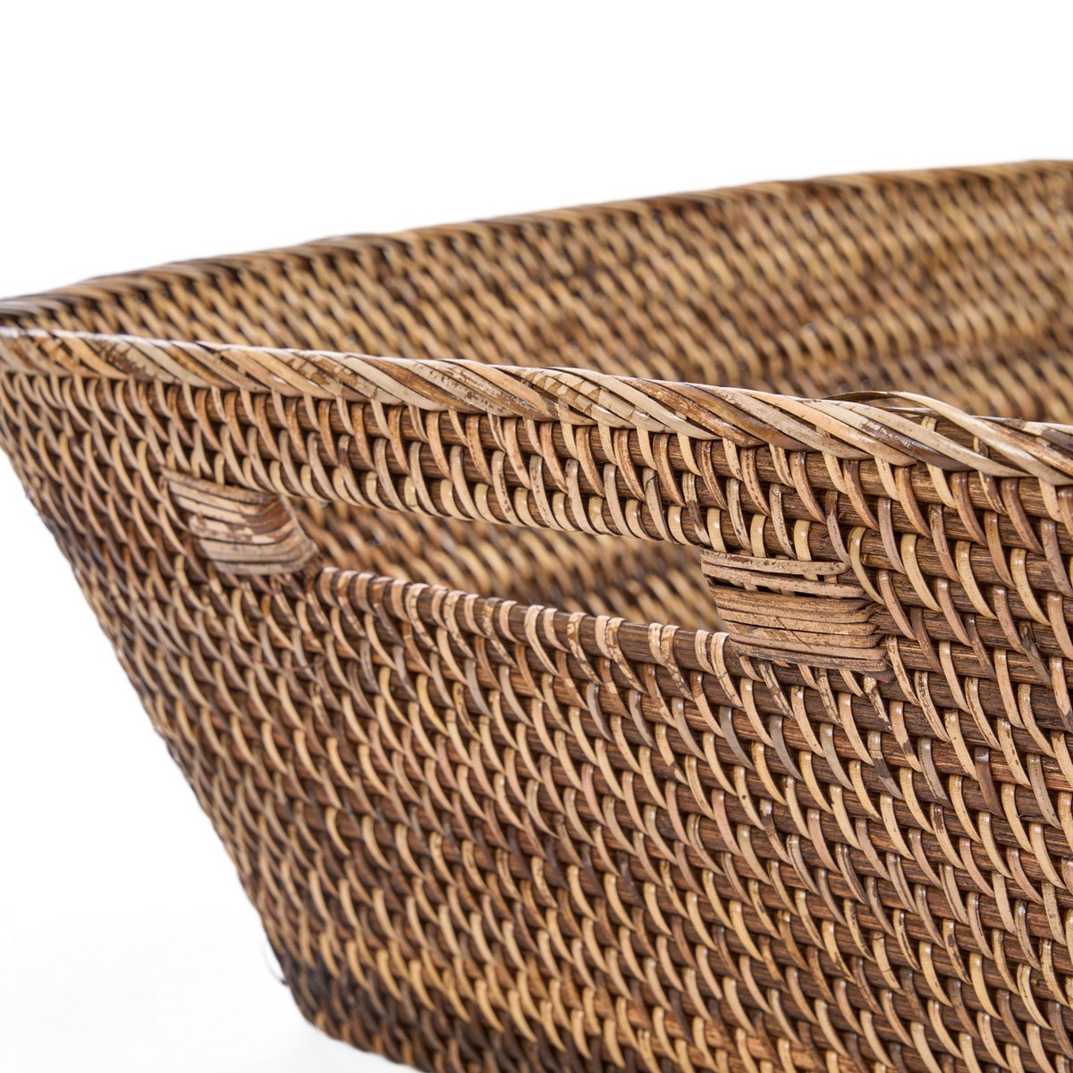 Wäschekorb aus Rattan, groß – handgeflochten