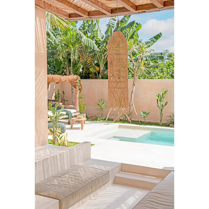Rattan pendel 30 × 110 cm - håndvævet i Indonesien
