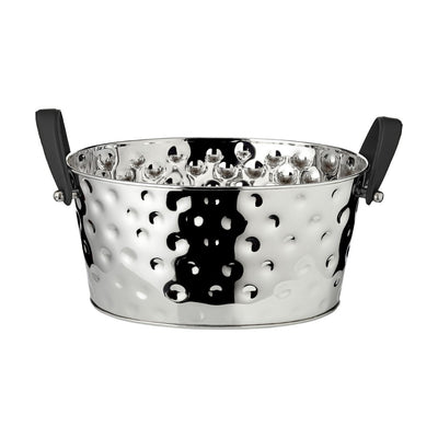 Stainless steel champagne cooler, hammered - 39×29 cm